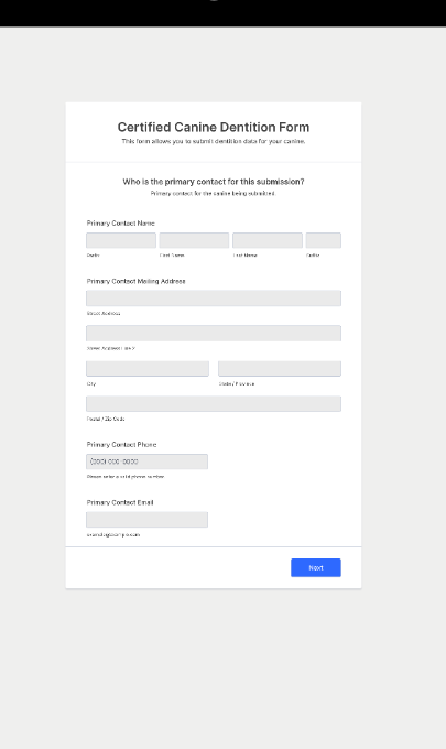 Jotform certification application interface